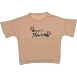 Wholesale T-Shirt for Girls Kids for 5-8Y Bloom Flowers Print Orange