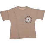 Wholesale T-Shirt for Toddler Girls for 9-12Y Flower Print Black