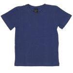 037 Unisex Kids Cotton Solid Color Tops T-shirts 5-8Y white