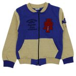 150325 Boys College Jacket With Zipper 8-12Y sax blue
