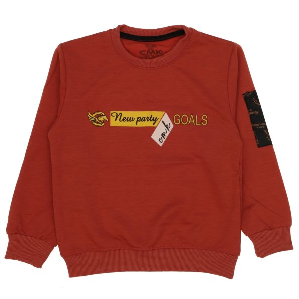 170225 Wholesale Boys Kids Sweatshirt 3 12Y New Party Print red