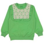 170325 Wholesale Girls Kids Seasonal Sweatshirt 3-12Y green