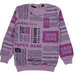 1820 Girls Kids 2-Rope Sweatshirt 3-7Y light pink