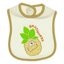 2044 Wholesale Baby Bib with Gentleness Embroidery 3-24M