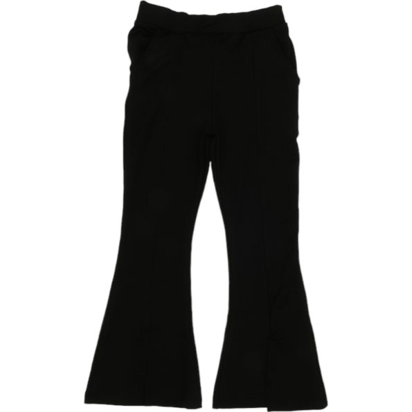 25014 Girls Kids Flare Pants with Pocket 5-8Y black