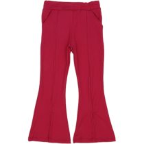 25014 Girls Kids Flare Pants with Pocket 5-8Y red