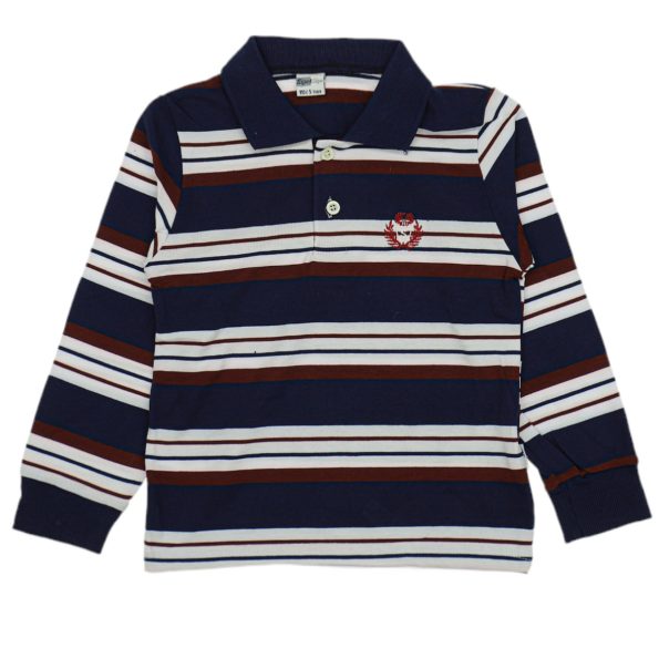 282 Wholesale Polo Collar Boys Sweat Shirt 5 8Y Grey