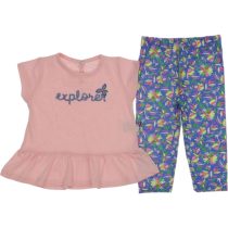 3074 Wholesale 2-Piece Toddler Girls Leggings and T-shirt Set 9-24M pink