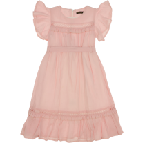 4076 Wholesale Girls Kids Dress 9-12Y pink