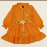 5218 Wholesale Girls Kids Seasonal Dress 6-9Y pink