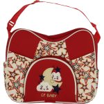 7002 Wholesale Diaper Bag Baby Care Cloud with Moon Embroidery red