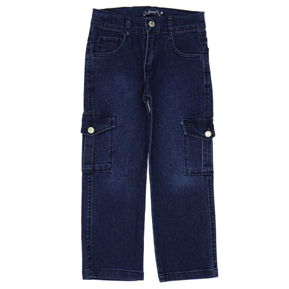Buy Online Wholesale Girls Kids Jeans 6-10Y Cargo Pocket