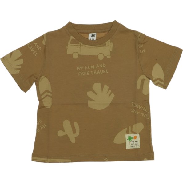 G24-1776 Wholesale Boys Kids T-Shirt 2-5Y brown
