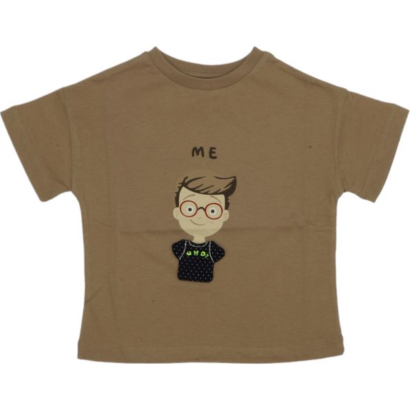 G24-1778 Wholesale Boys Kids T-Shirt 2-5Y brown