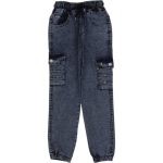 Wholesale Boys Kids Jeans 8-12Y Cargo Pocket gery
