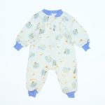 Wholesale Unisex Kids Sleeper Jumpsuit 1-6Y blue