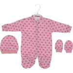 0087 Wholesale Baby Romper 3-6M With Hat and Gloves turqoise