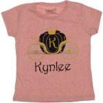 025828 Wholesale Girls Kids T-Shirt 1-4Y Mix Print 1