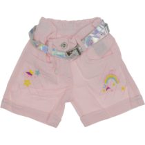 026375 Wholesale Girls Kids Linen Short 2-6Y light pink