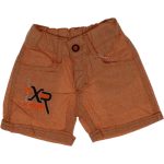 026475 Wholesale Boys Kids Linen Short 2-6Y Brown