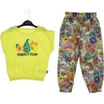1029 Wholesale 2-Piece Girls Kids Leggings and T-shirt Set 2-5Y yellow
