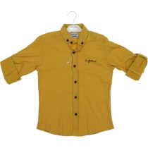 11358 Wholesale Boys Kids Shirt 6-10Y mustard