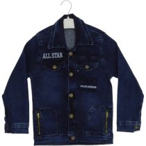 1401 Wholesale Boys Kids Denim Jacket 8-12Y NAVY BLUE