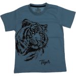 180060 Wholesale Boys Kids T-Shirt 3-12Y Tiger Print beoge