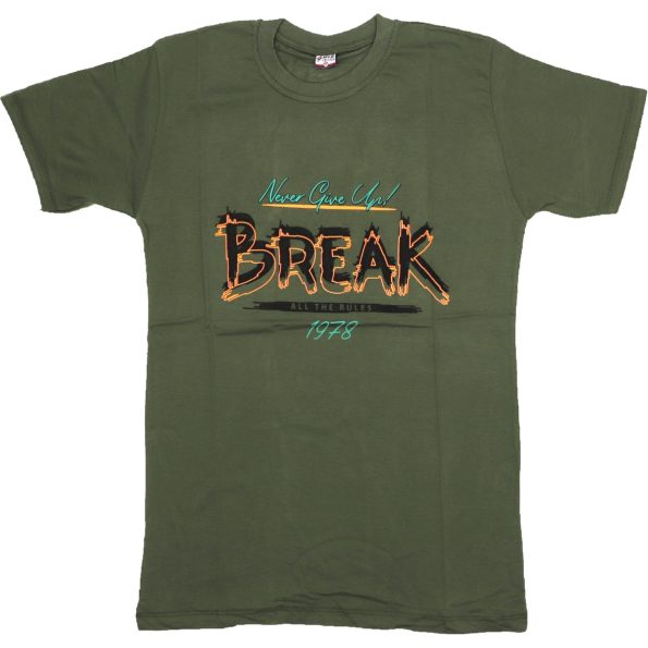 202423 Wholesale Boys Kids T-Shirt 9-12Y Break Print khaki