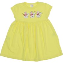 2402 Wholesale Girls Kids Dress 2-5Y Rabbits Print yellow