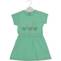 2447 Wholesale Girls Kids Dress 5-8Y Love Print green