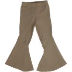 25012 Girls Kids Flare Pants with Pocket 5-8Y Brown