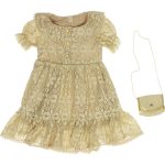 2504 Wholesale Girls Tulle Dress with Bag 5-8Y Red