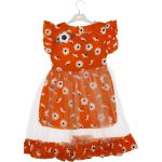 2538 Wholesale Girls Kids Dress 6-9Y orange