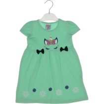 2549 Wholesale Girls Kids Dress 2-5Y Cat Eyes Print green