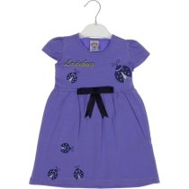 2552 Wholesale Girls Kids Dress 2-5Y Ladybug Print Purple