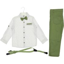 3000 Wholesale Boys Kids 2-Piece Shirt and Pant Set 2-5Y green