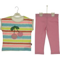 3079 Wholesale 2-Piece Girls Kids Leggings and T-shirt Set 3-6Y pink