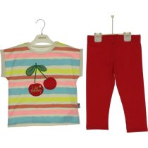 3079 Wholesale 2-Piece Girls Kids Leggings and T-shirt Set 3-6Y red