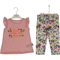 3084 Wholesale 2-Piece Girls Kids Leggings and T-shirt Set 3-6Y Pink