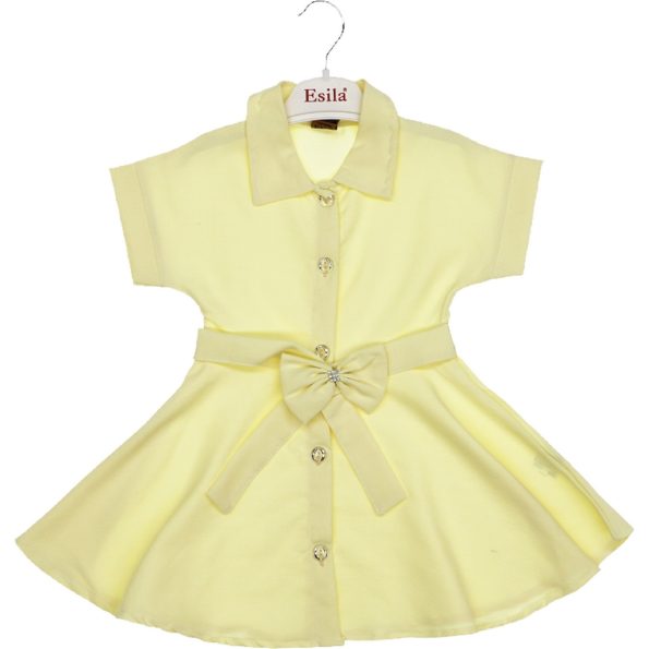 5215 Wholesale Girls Kids Dress 2 5Y yellow