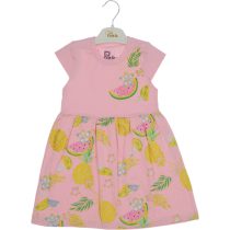 6725 Wholesale Girls Kids Dress 3-6Y Fruits Print pink