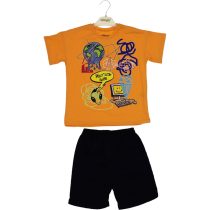 6739 Wholesale Boys Kids 2-Piece Set 6-9Y orange