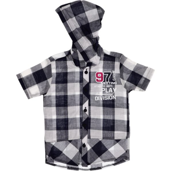 7550 Wholesale Boys Kids Shirt 5-8Y Hooded 2