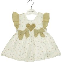 773 Wholesale Toddler Baby Dress 6-18M beige