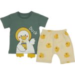 830 Wholesale 2-Piece Toddler Boys Short and T-shirt Set 9-24M Turqoise