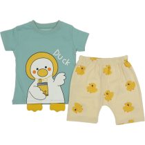830 Wholesale 2-Piece Toddler Boys Short and T-shirt Set 9-24M Turqoise