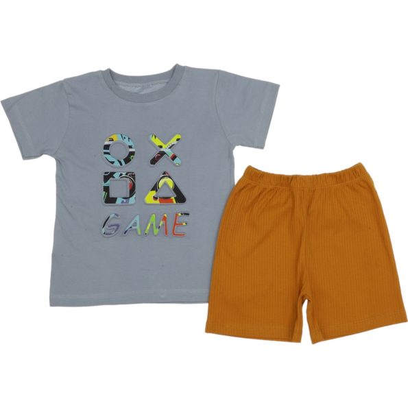 835 Wholesale 2-Piece Boys Kids Short and T-shirt Set 2-5Y blue