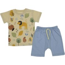848 Wholesale 2-Piece Toddler Boys Short and T-shirt Set 9-24M blue