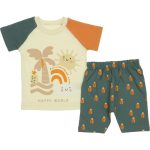 849 Wholesale 2-Piece Toddler Boys Short and T-shirt Set 9-24M beige